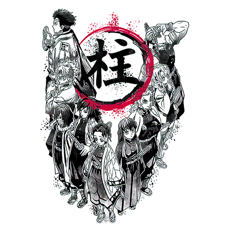 Koszulka Biała Demon Slayer / Kimetsu no Yaiba / Miecz zabójcy demonów - WYBIERZ KOLOR KOSZULKI I FASON