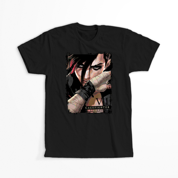 Koszulka Czarna - League of Legends & Arcane - WYBIERZ KOLOR KOSZULKI I FASON