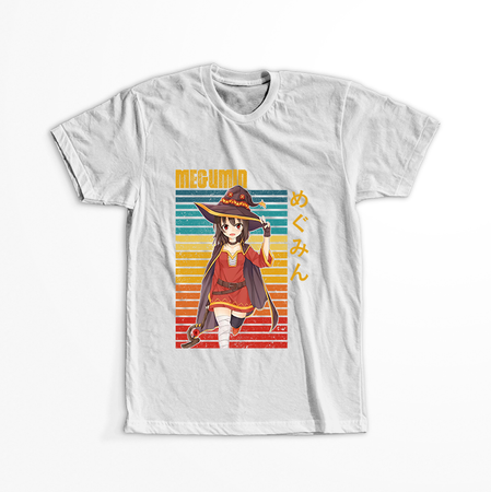 Koszulka Biała KonoSuba: God's Blessing on This Wonderful World! / Kono Subarashii Sekai ni Shukufuku wo! - WYBIERZ KOLOR KOSZULKI I FASON