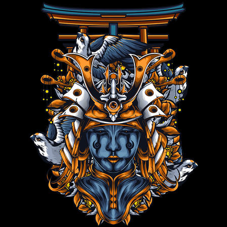 Koszulka Samuraj WYBIERZ KOLOR KOSZULKI I FASON