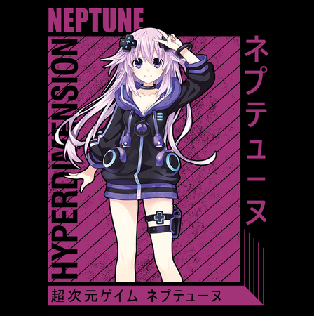 Koszulka Biała Hyperdimension Neptunia - WYBIERZ FASON KOSZULKI