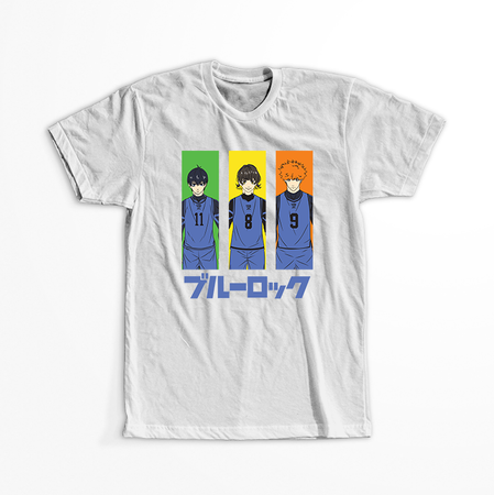 Koszulka Biała - Blue Lock - WYBIERZ KOLOR KOSZULKI I FASON