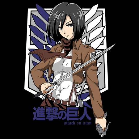 Koszulka Czarna Attack on titan WYBIERZ KOLOR KOSZULKI I FASON