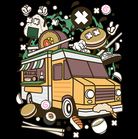 Koszulka Food truck KOLOR KOSZULKI I FASON