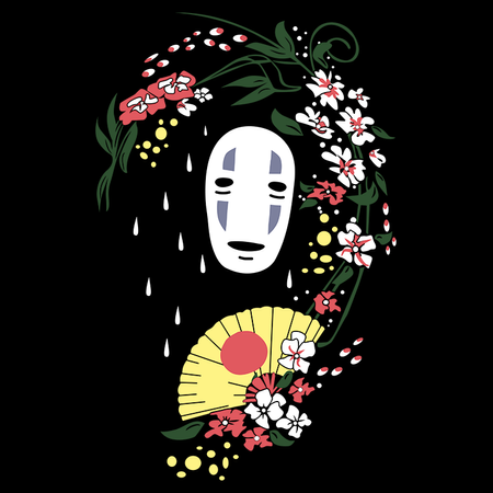 Koszulka Czarna - Spirited Away / W krainie bogów  - WYBIERZ KOLOR KOSZULKI I FASON