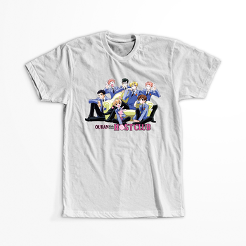 Koszulka Biała Ouran High School Host Club - WYBIERZ KOLOR KOSZULKI I FASON