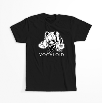 Koszulka Czarna Vocaloid Hatsune Miku - WYBIERZ KOLOR KOSZULKI I FASON