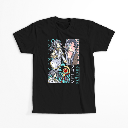 Koszulka Czarna Sousou no Frieren WYBIERZ KOLOR KOSZULKI I FASON