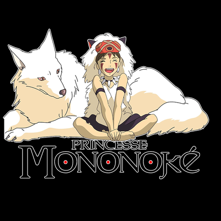 Koszulka Czarna - Princess Mononoke - WYBIERZ KOLOR KOSZULKI I FASON