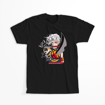 Koszulka Czarna Demon Slayer / Kimetsu no Yaiba / Miecz zabójcy demonów - WYBIERZ KOLOR KOSZULKI I FASON