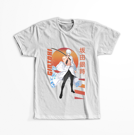 Koszulka Biała Gintama WYBIERZ KOLOR KOSZULKI I FASON