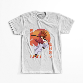 Koszulka Biała Rurouni Kenshin WYBIERZ KOLOR KOSZULKI I FASON