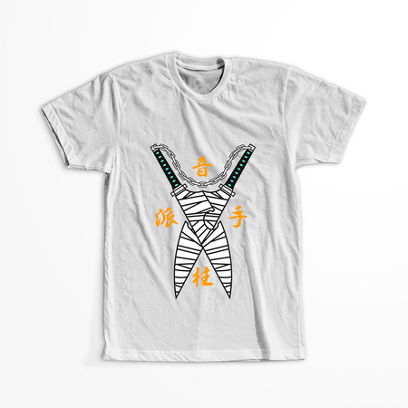 Koszulka Biała Demon Slayer / Kimetsu no Yaiba / Miecz zabójcy demonów - WYBIERZ KOLOR KOSZULKI I FASON