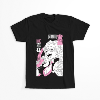 Koszulka Czarna Demon Slayer / Kimetsu no Yaiba / Miecz zabójcy demonów - WYBIERZ KOLOR KOSZULKI I FASON