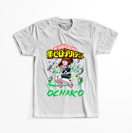 Koszulka Biała My Hero Academia / Akademia bohaterów - WYBIERZ KOLOR KOSZULKI I FASON