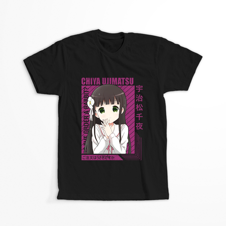 Koszulka Czarna - Is the Order a Rabbit?  - WYBIERZ KOLOR KOSZULKI I FASON