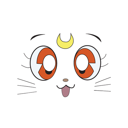 Koszulka Biała Sailor Moon WYBIERZ KOLOR KOSZULKI I FASON