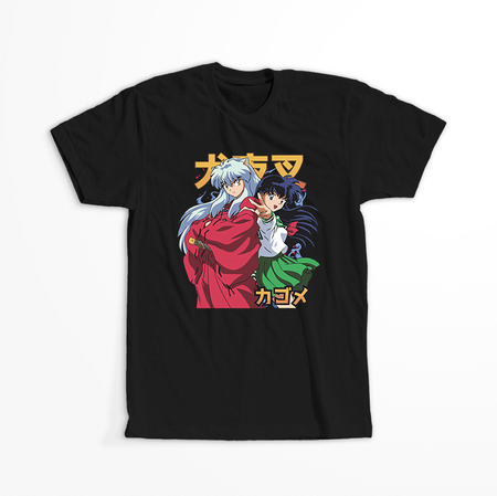Koszulka Czarna - InuYasha - WYBIERZ KOLOR KOSZULKI I FASON
