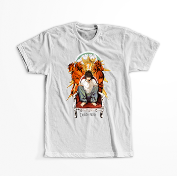 Koszulka Biała Death Note - WYBIERZ KOLOR KOSZULKI I FASON