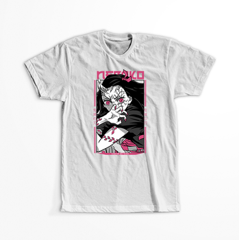 Koszulka Biała Demon Slayer / Kimetsu no Yaiba / Miecz zabójcy demonów - WYBIERZ KOLOR KOSZULKI I FASON