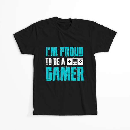Koszulka  I'am proud to be a gamer  WYBIERZ KOLOR KOSZULKI I FASON