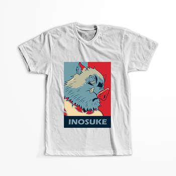 Koszulka Biała Demon Slayer / Kimetsu no Yaiba / Miecz zabójcy demonów - WYBIERZ KOLOR KOSZULKI I FASON