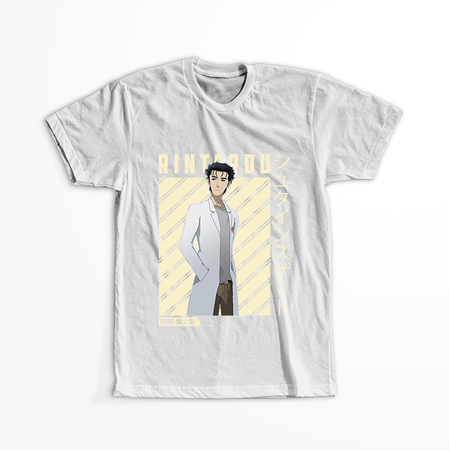 Koszulka Biała - Steins;Gate - WYBIERZ KOLOR KOSZULKI I FASON