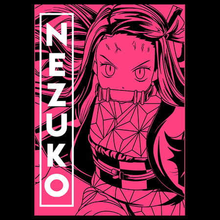 Koszulka Biała Demon Slayer / Kimetsu no Yaiba / Miecz zabójcy demonów - WYBIERZ KOLOR KOSZULKI I FASON