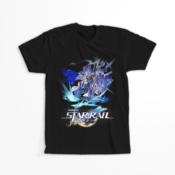 Koszulka Czarna - Honkai Star Rail  - Bronya WYBIERZ KOLOR KOSZULKI I FASON