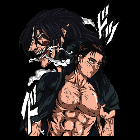 Koszulka Czarna Attack on titan WYBIERZ KOLOR KOSZULKI I FASON