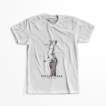 Koszulka Biała Psycho-Pass WYBIERZ KOLOR KOSZULKI I FASON