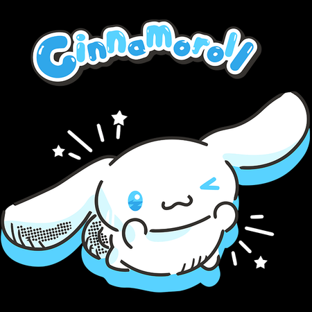 Koszulka Biała -  Cinnamoroll - WYBIERZ KOLOR KOSZULKI I FASON