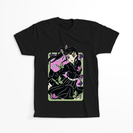 Koszulka Czarna Demon Slayer / Kimetsu no Yaiba / Miecz zabójcy demonów - WYBIERZ KOLOR KOSZULKI I FASON