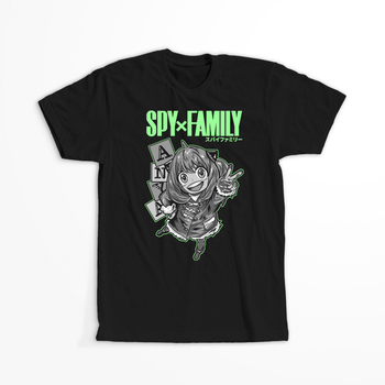 Koszulka Czarna Spy X Family - WYBIERZ KOLOR KOSZULKI I FASON