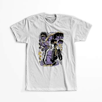 Koszulka Biała JOJO's Bizarre Adventure - WYBIERZ KOLOR KOSZULKI I FASON