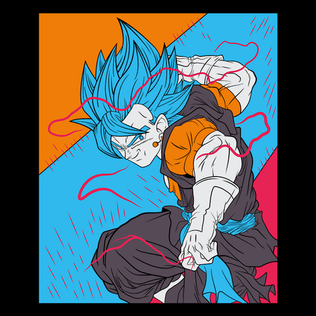 Koszulka Biała Dragon Ball - WYBIERZ KOLOR KOSZULKI I FASON