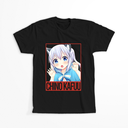 Koszulka Czarna - Is the Order a Rabbit?  - WYBIERZ KOLOR KOSZULKI I FASON