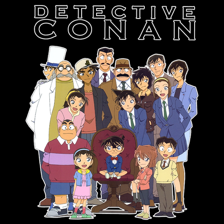 Koszulka Biała Detective Conan WYBIERZ KOLOR KOSZULKI I FASON