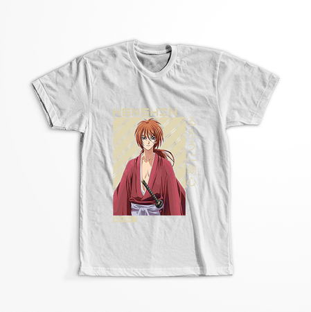 Koszulka Biała Rurouni Kenshin WYBIERZ KOLOR KOSZULKI I FASON