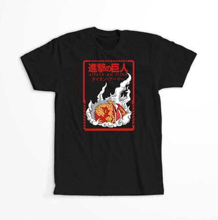 Koszulka Czarna Attack on titan WYBIERZ KOLOR KOSZULKI I FASON