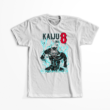 Koszulka Biała - Kaiju No.8 - WYBIERZ KOLOR KOSZULKI I FASON