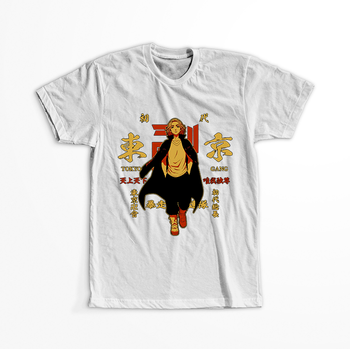 Koszulka Biała Tokyo Revengers WYBIERZ KOLOR KOSZULKI I FASON