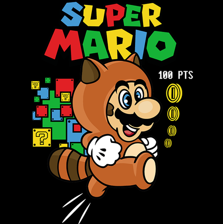 Koszulka Super Mario Bros. WYBIERZ KOLOR KOSZULKI I FASON