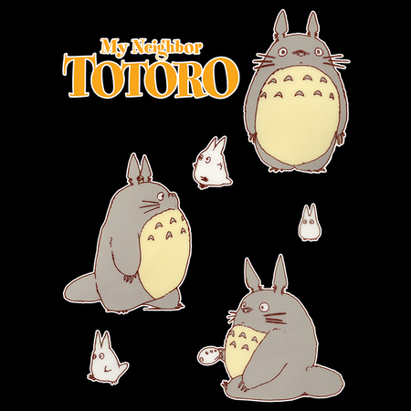 Koszulka Czarna My Neighbor Totoro / Mój sąsiad Totoro - WYBIERZ KOLOR KOSZULKI I FASON