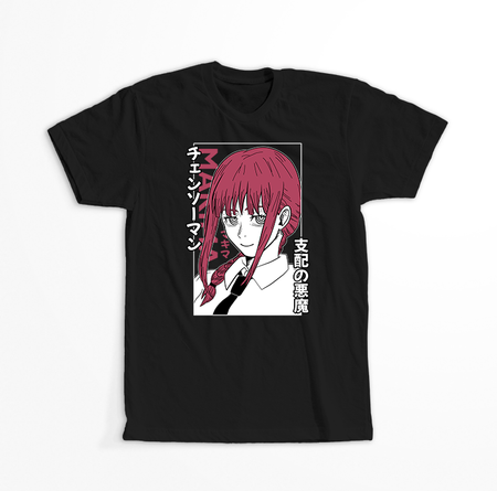 Koszulka Czarna Chainsaw Man WYBIERZ KOLOR KOSZULKI I FASON