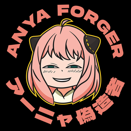 Koszulka Czarna Spy X Family - WYBIERZ KOLOR KOSZULKI I FASON