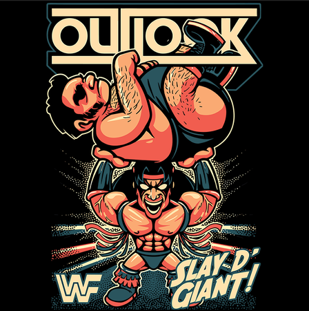 Koszulka Out look WWF Slay D' Giant! WYBIERZ KOLOR KOSZULKI I FASON