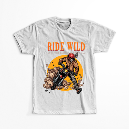 Koszulka Ride Wild  WYBIERZ KOLOR KOSZULKI I FASON