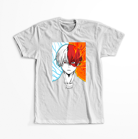 Koszulka Biała My Hero Academia / Akademia bohaterów - WYBIERZ KOLOR KOSZULKI I FASON