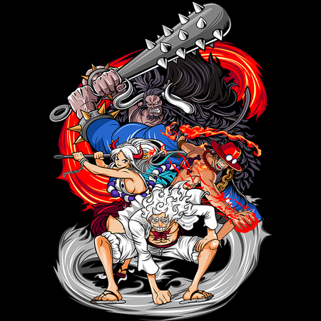 Koszulka Biała One Piece - WYBIERZ KOLOR KOSZULKI I FASON